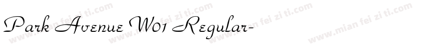 Park Avenue W01 Regular字体转换